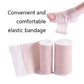 Self-adhesive elastic compression bandage rolls, pink woven wrap