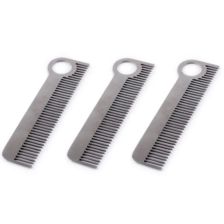 3 PCS Stainless Steel High-Strength Comb Outdoor EDC Portable Tool