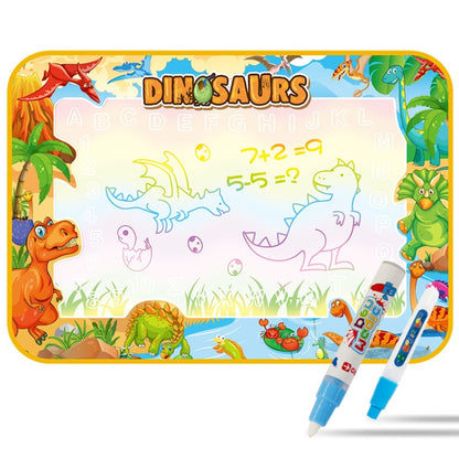 Children Luminous Magic Graffiti Water Drawing Mat, Size: 100 x 70cm, Style:, 2 Pens Set, Complete Set