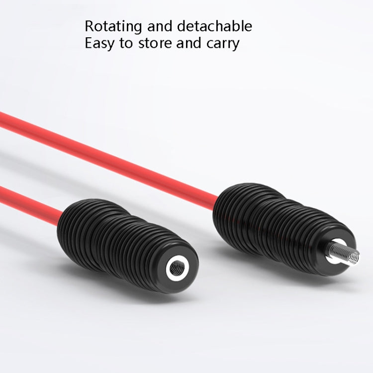 Detachable training tremor stick ends with black coil handles and visible connectors