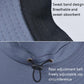 Navy sun hat with sweatband and adjustable rear drawstring eyelets