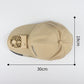 Khaki fan sun cap with built-in fan vent and adjustable brim; size shown in outline