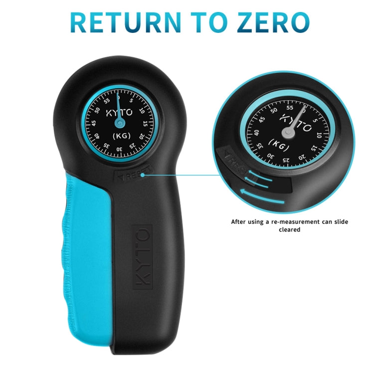 KYTO 2324 Strength Ergometer Pointer Finger Training Grip, Blue Black, Gray Black
