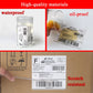 White thermal shipping label roll with small label sample and protective film