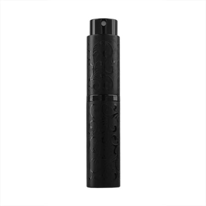 2 PCS Embossed Rotating Perfume Bottle Metal Discharge Bottle Sterilizing Alcohol Spray Bottle, 10ml