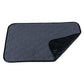 Waterproof pet pad, dark gray hex-pattern surface with black waterproof underside
