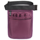 Purple medical storage waist bag with front zip pocket and organizer slots