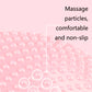 Pink inflatable yoga massage foot pad surface with non-slip raised massage bumps