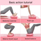Inflatable yoga massage foot pad shown in basic exercise poses for balance