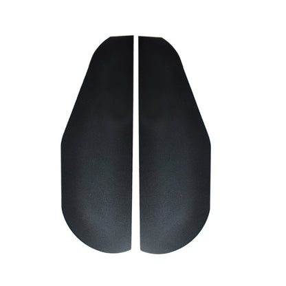 Car rear view mirror rain shield cover, black aluminum alloy, teardrop shape
