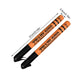 Bright orange PU boxing stick speed target pair with size markings and black ends
