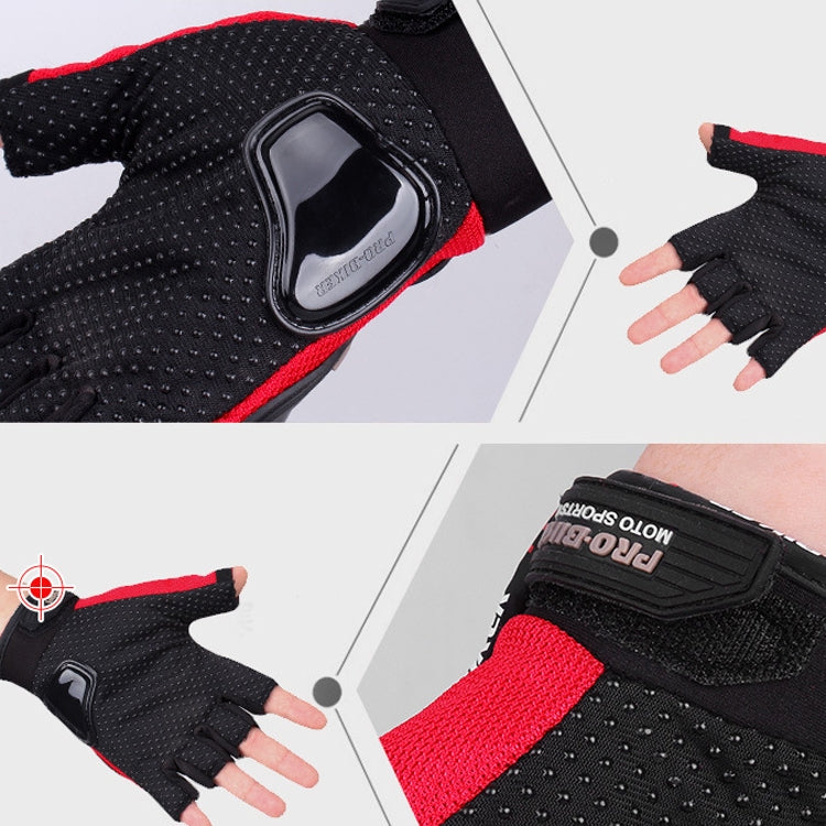Black half-finger cycling glove palm with textured grip and padded wrist panel