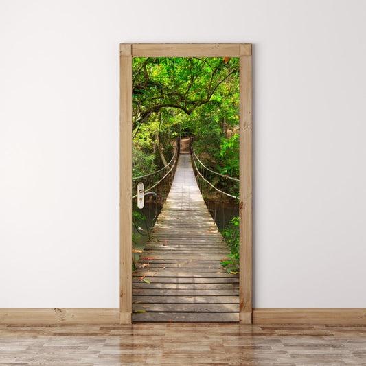 3D Wallpaper Poster Stickers Self Adhesive Removable Home Door Decoration Stickers, 60cm×180cm, 38.5cm×200cm, 77cm×200cm