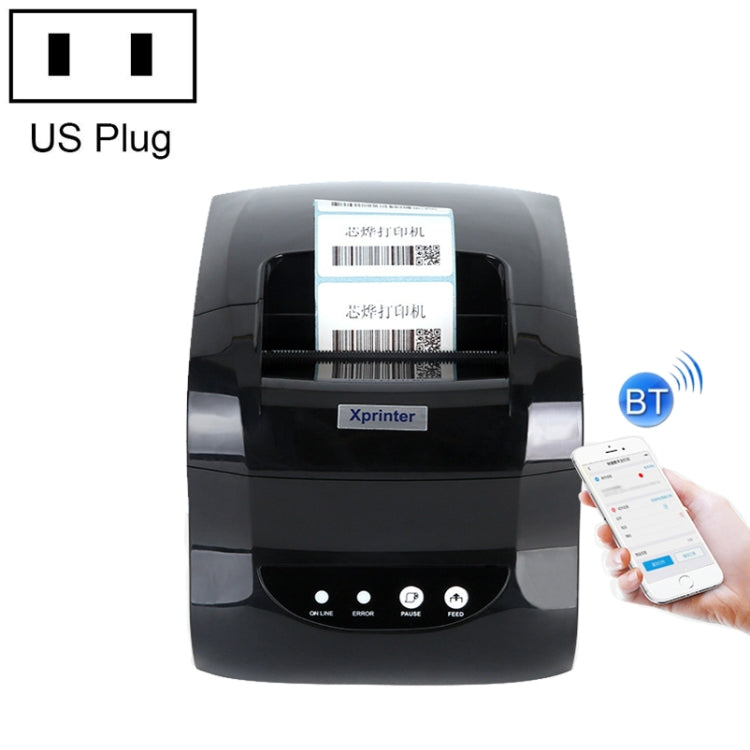 Thermal label printer with US plug selection