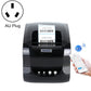 Thermal label printer with AU plug selection