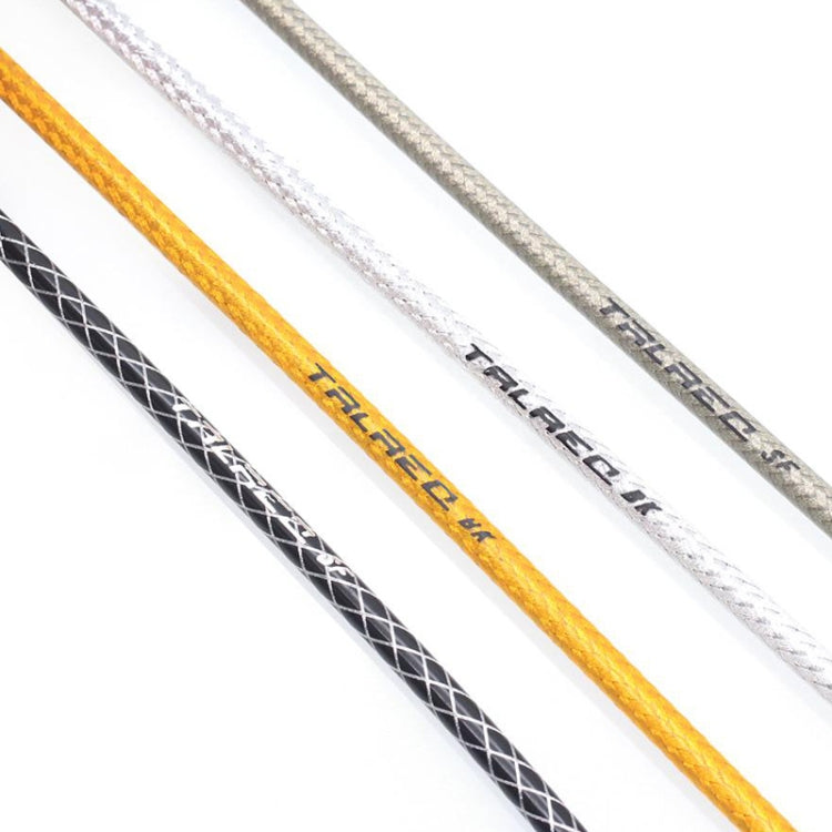 5mm braided cable tubes set: black, golden, and silver braided cords on white