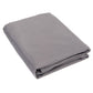 Folded waterproof sunshade sail canopy in gray fabric
