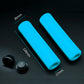 Foam bicycle handlebar grip covers, blue, two grips with open ends