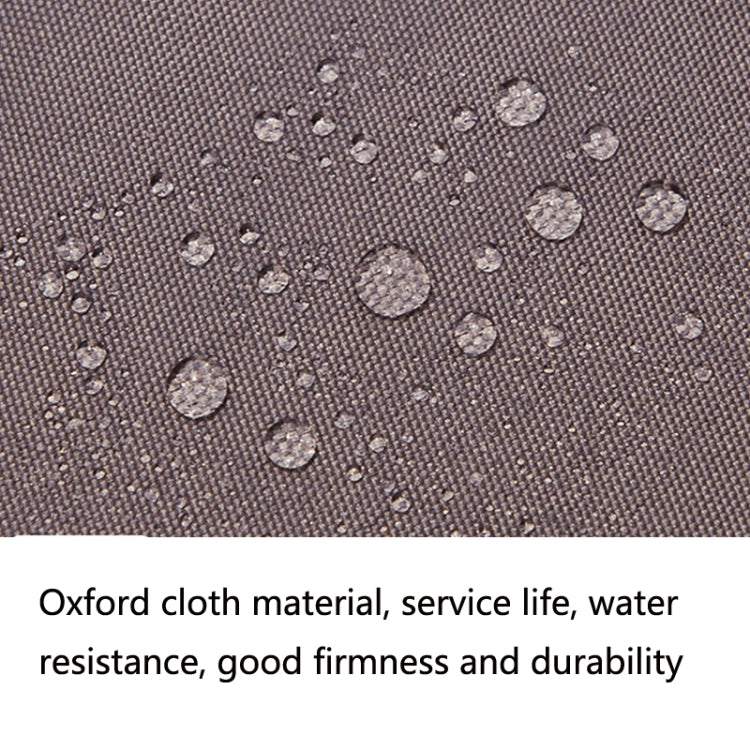 Waterproof sunshade sail fabric close-up with water droplets, dark gray textured weave
