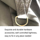 Triangle sunshade sail corner with stitched webbing and metal D-ring hardware