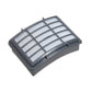 Vacuum cleaner filter frame with grid top and pleated filter media