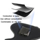 Folded black EMS electrode pad with central electrode window, skin-contact design