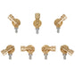 Assorted brass rotating spray brush head connectors with 1/4 quick-connect outlets