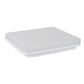 Square LED ceiling lamp with frosted cover, white, flush-mount