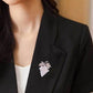 Diamond Grape Brooches Wild Pearl Pin Female Clothes Jewelry, Grape