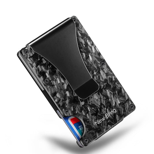 New Bring  Metal Card Holder Men Ultra-Thin Anti-Theft Compact Wallet Card Holder, Anti-Theft Card Holder