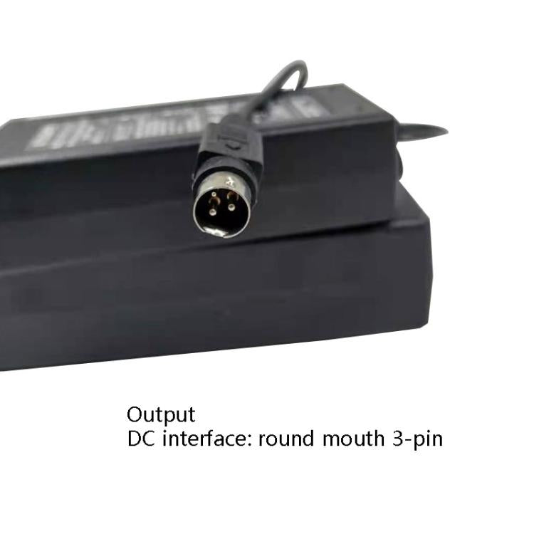 Black adapter DC interface: round mouth 3-pin connector