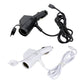 2 PCS Car 3 In 1 Charger With Cigarette Lighter Dual USB Interface With USB Mobile Phone Charging Cable, Black, White