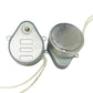 Pair of two-way valve actuator motors with oval housings and lead wires