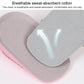 Self-adhesive pink and gray breathable heel heightening half pad with non-slip mesh