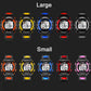 Assorted kids digital sports waterproof watches in large and small sizes, multiple colors