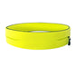 Running waist bag in yellow with zip pull and open center pocket
