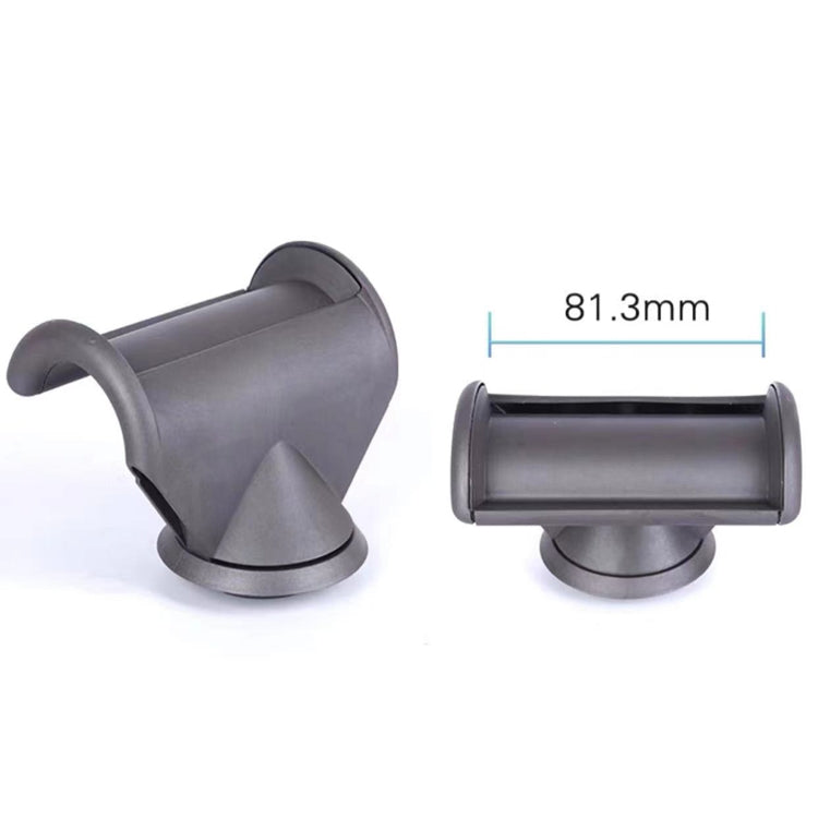 Gray anti-lifting hair dryer nozzle accessory with 81.3mm size measurement.