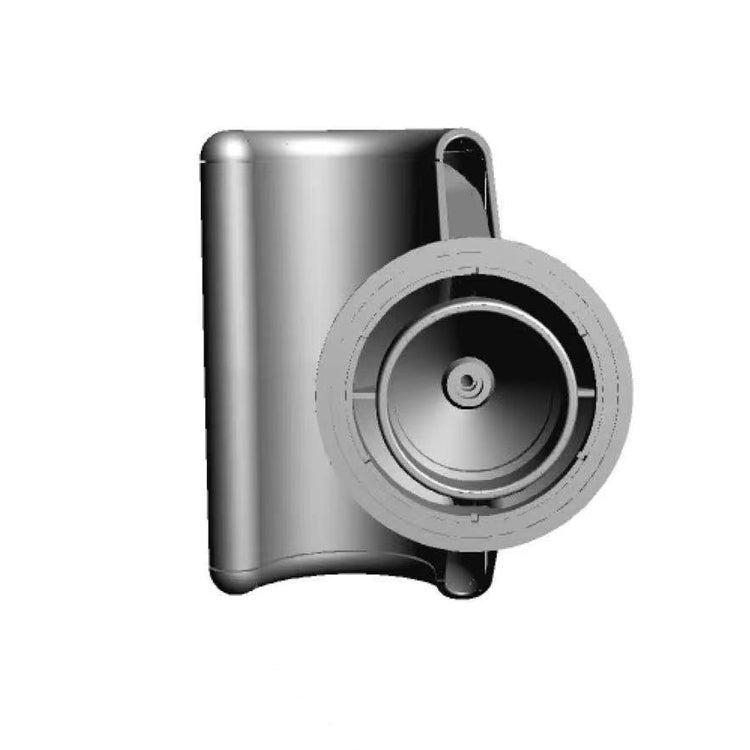 Gray anti-lifting nozzle attachment close-up of circular air opening and connector.