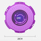 Purple twist fitness board with glowing LED ring and 28cm diameter marker