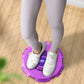 Purple waist twist fitness board with glowing LED center under feet for twisting