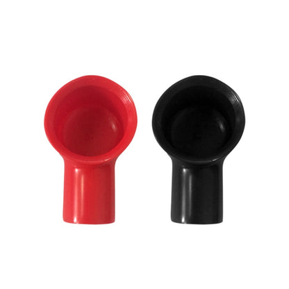 Car battery terminal dust caps, red and black PVC protective covers