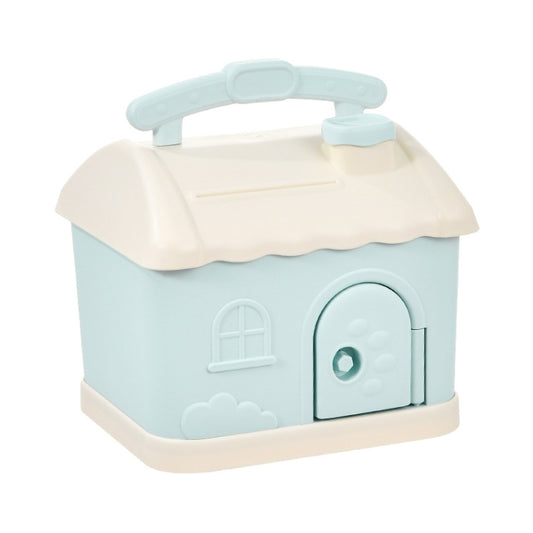 Children Cartoon Desired Storage Piggy Bank, Small House Blue, Small House Pink