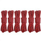 Red camping tent wind ropes with red buckle clasp, bundled set