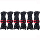 Black tent wind rope set with red buckle clasp, multiple bundled pieces