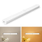 White LED induction light bar shown at a diagonal angle with sensor