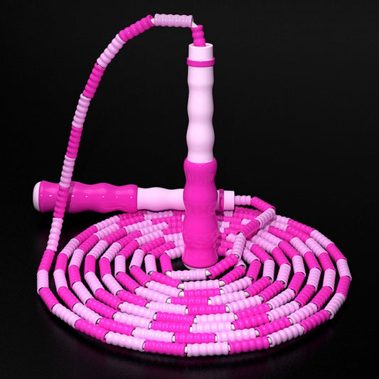 2 PCS 2.8m Children Bamboo Joint Skipping Rope, Style:, Soft Beads Pink, Soft Beads Blue, Soft Beads Purple, Soft Beads Green
