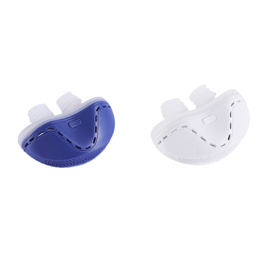 QC-002 Portable Chargeable Electric Anti-Snoring Device, Coral Blue, Icon White