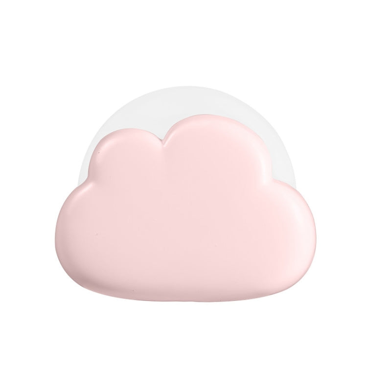 Pink cloud-shaped USB night light with smooth rounded design