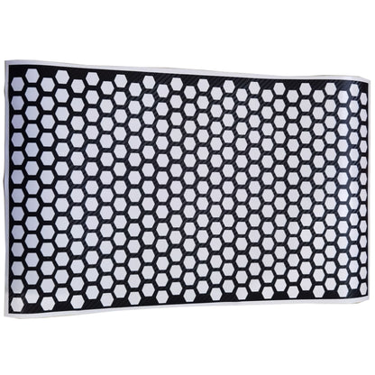 Tail light film sticker with black carbon-fiber honeycomb pattern