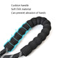 EVA foam padded hand protection on black reflective dog pull rope handle